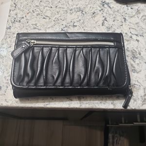 Black leather wallet